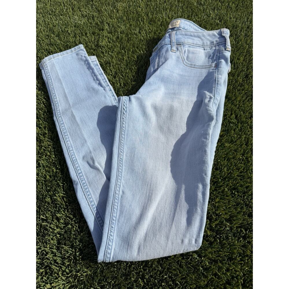 Hollister High Rise Super Skinny‎ Jeans Light Blue 25x31